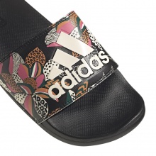 adidas Adilette Comfort Logo (Blüte) schwarz/schwarz Badeschuhe Damen